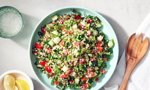 Fresh Tabbouleh salad in a bowl
